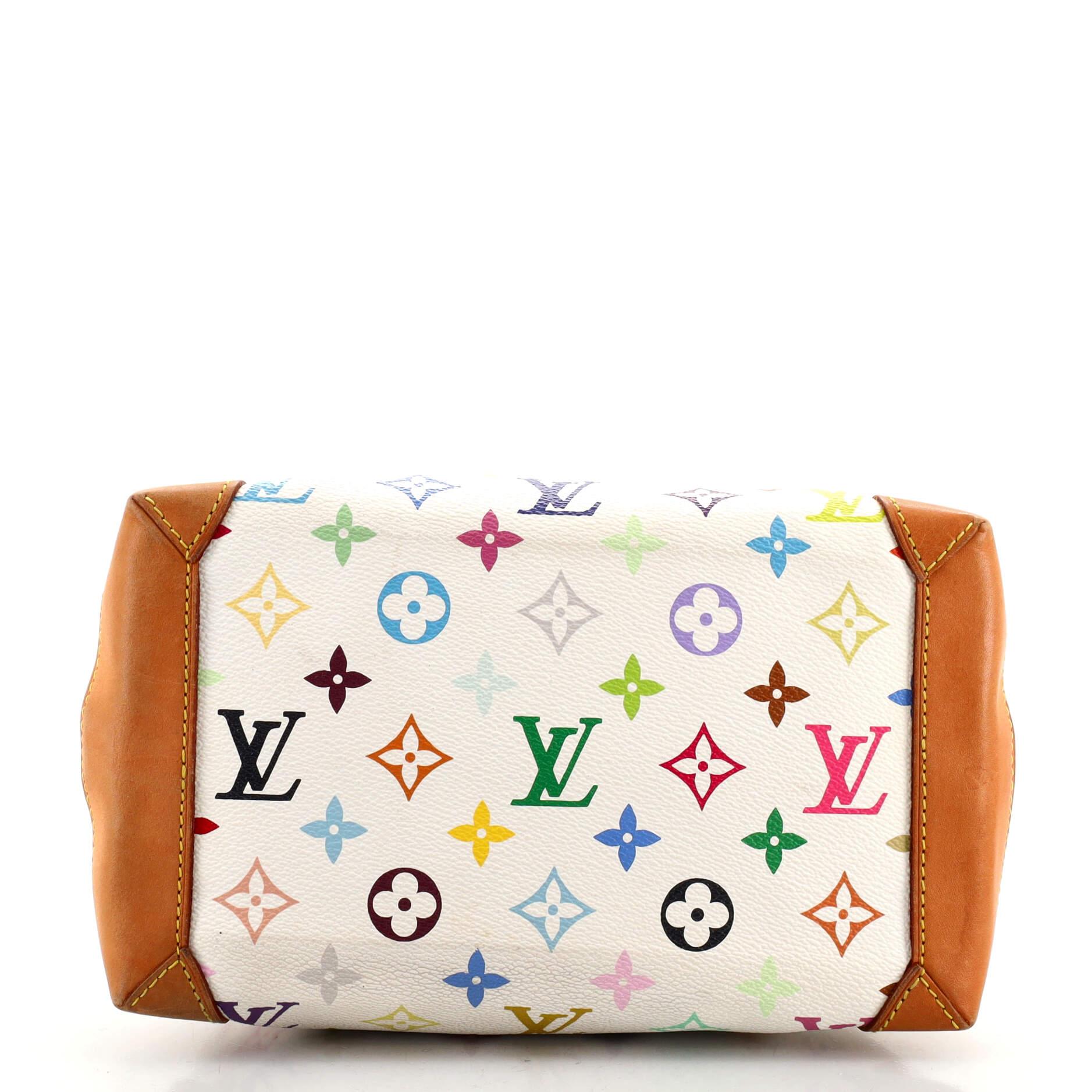 Louis Vuitton Audra Handtasche mit Monogramm, mehrfarbig im Zustand „Relativ gut“ in NY, NY