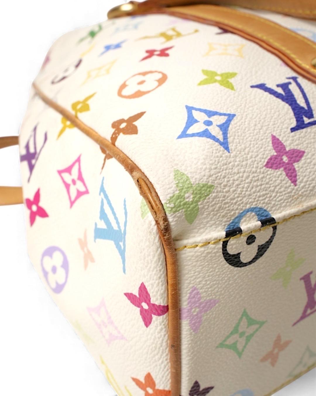 Louis Vuitton Aurelia GM Multicolor Bianca For Sale 10