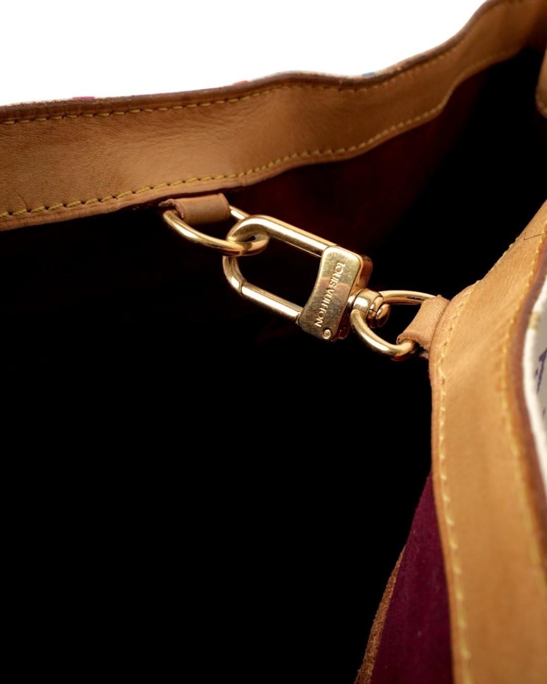 Louis Vuitton Aurelia GM Multicolor Bianca For Sale 13