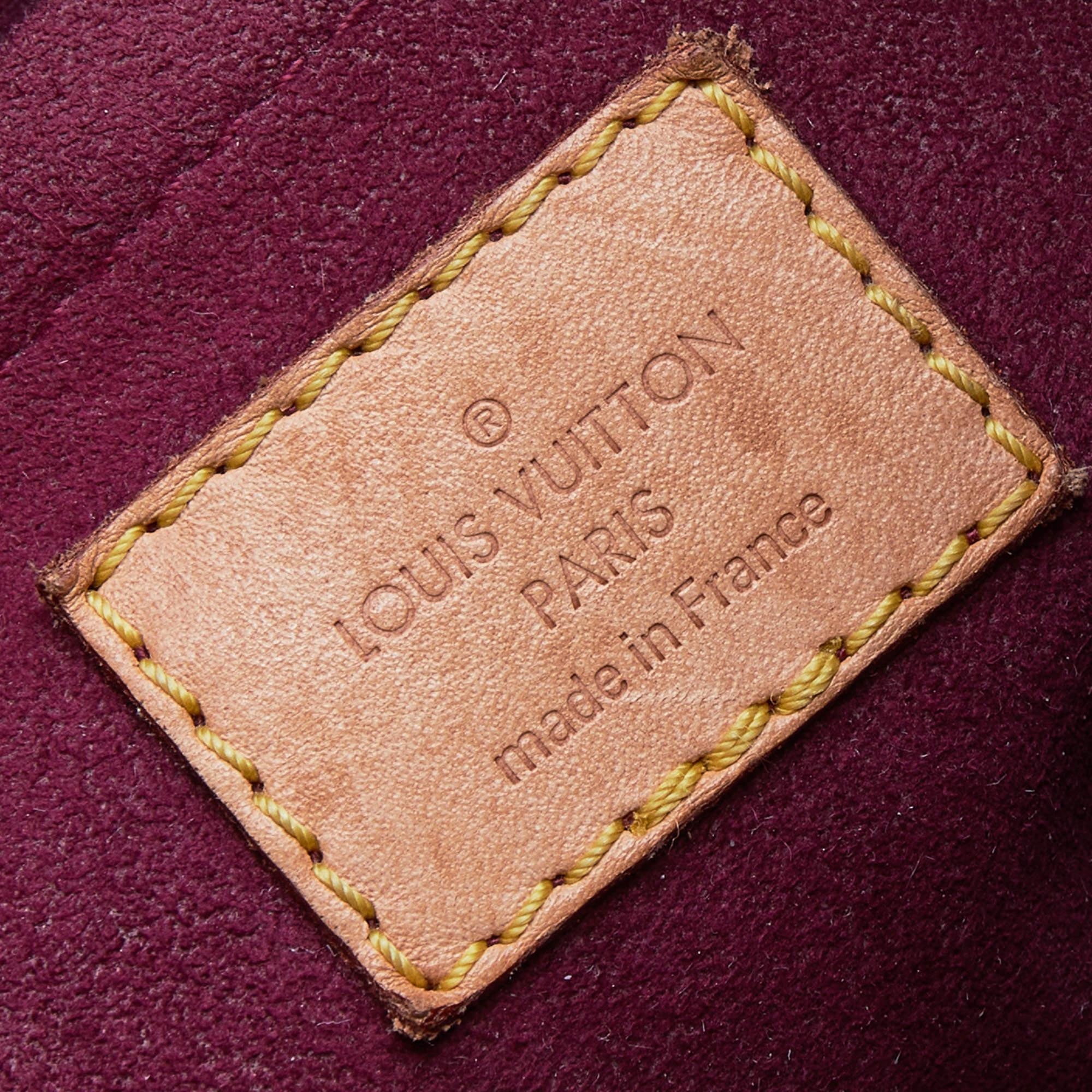 Louis Vuitton Aurore Leather And Monogram Canvas Pallas BB Bag 5