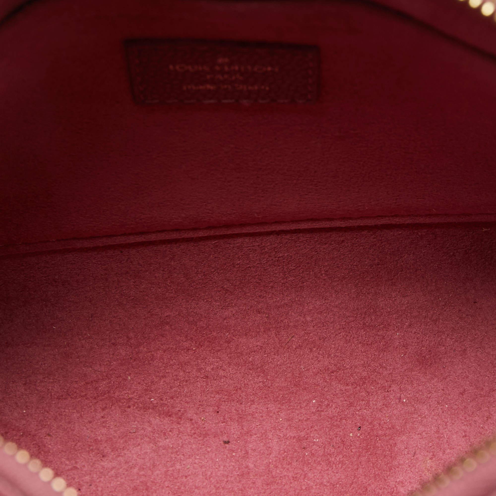 Louis Vuitton Aurore Leather and Monogram Canvas Pallas BB Bag 4