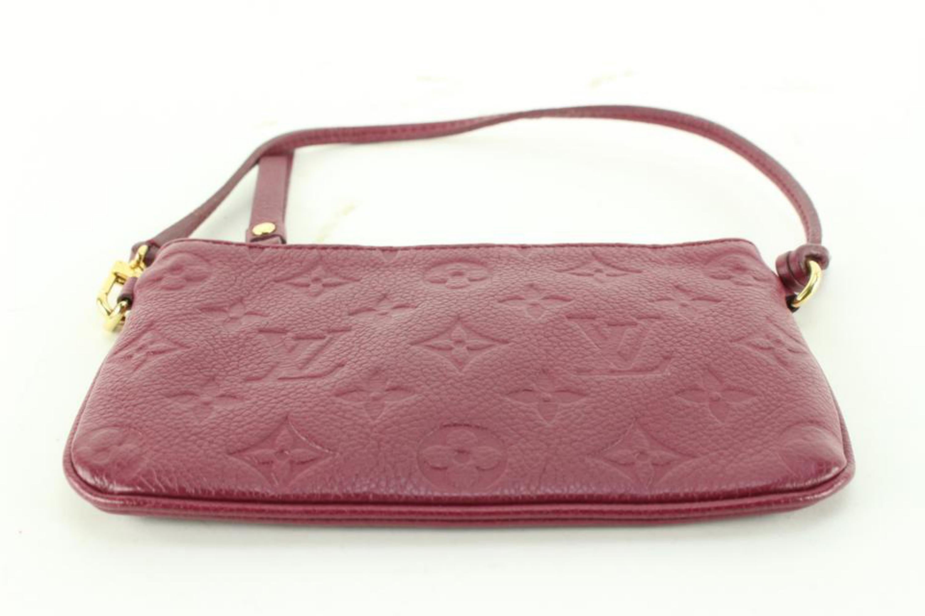Women's Louis Vuitton Aurore Leather Monogram Empreinte Mini Pochette 43lu714s
