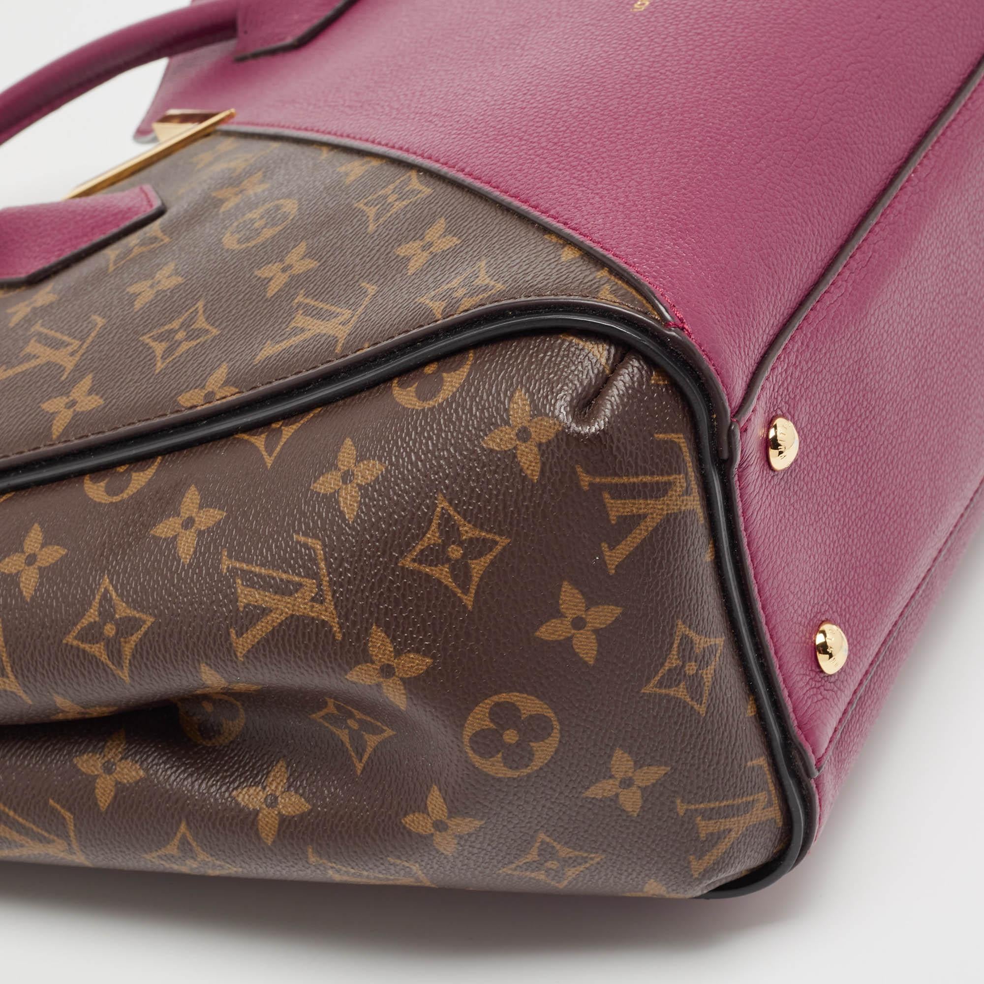 Louis Vuitton Aurore Kimono MM Tasche aus Segeltuch und Leder mit Monogramm aus Segeltuch 8