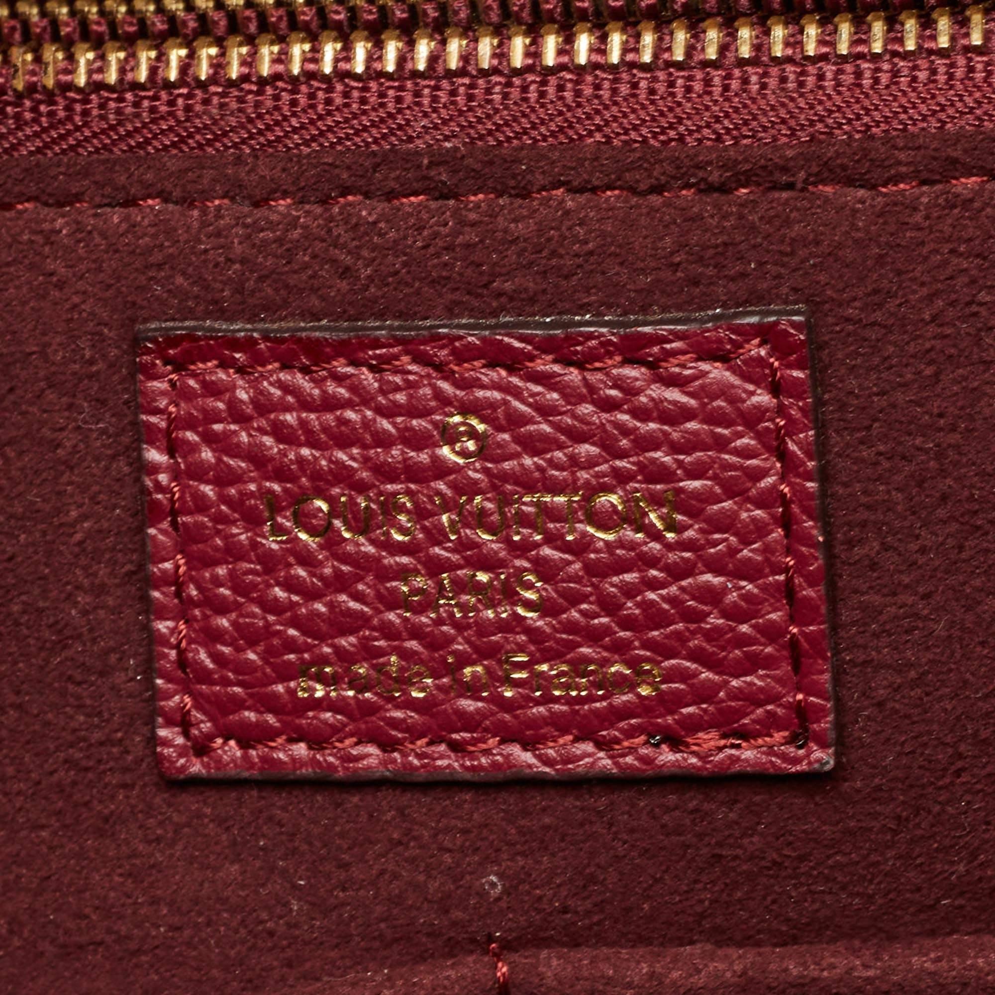 Louis Vuitton Aurore Kimono MM Tasche aus Segeltuch und Leder mit Monogramm aus Segeltuch im Zustand „Gut“ in Dubai, Al Qouz 2