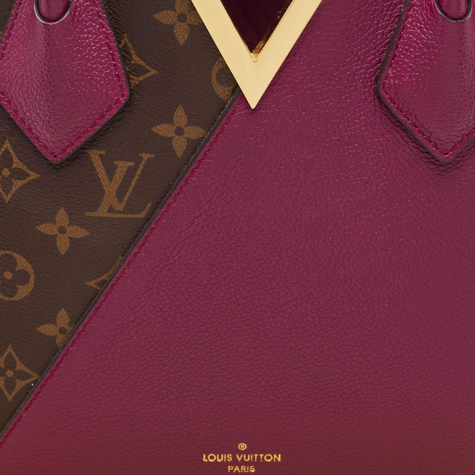 Louis Vuitton Aurore Kimono MM Tasche aus Segeltuch und Leder mit Monogramm aus Segeltuch 5