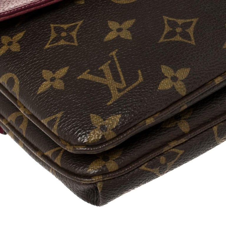 Louis Vuitton Black Leather and Monogram Canvas Twinset Bag Louis