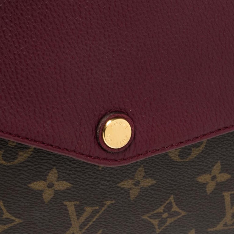 Louis Vuitton Aurore Leather And Ebene Monogram Coated Canvas