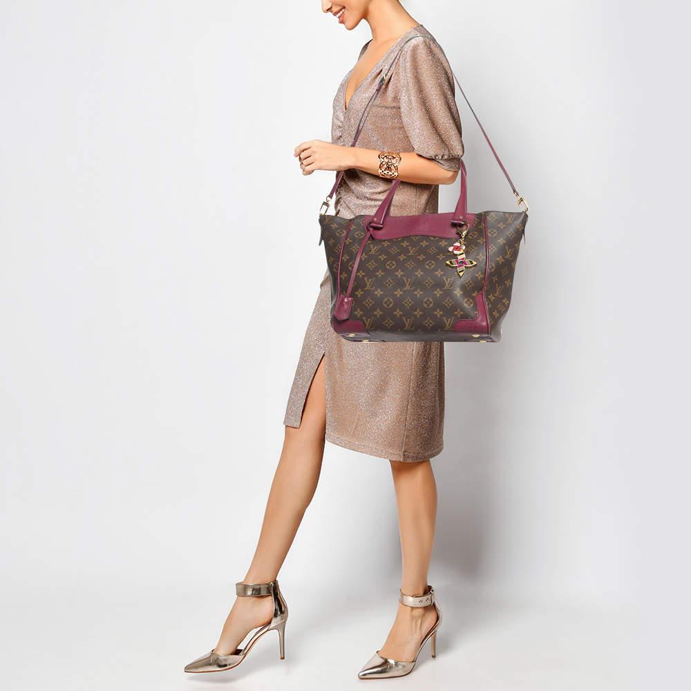 Gray Louis Vuitton Aurore Monogram Canvas Estrela MM NM Bag For Sale