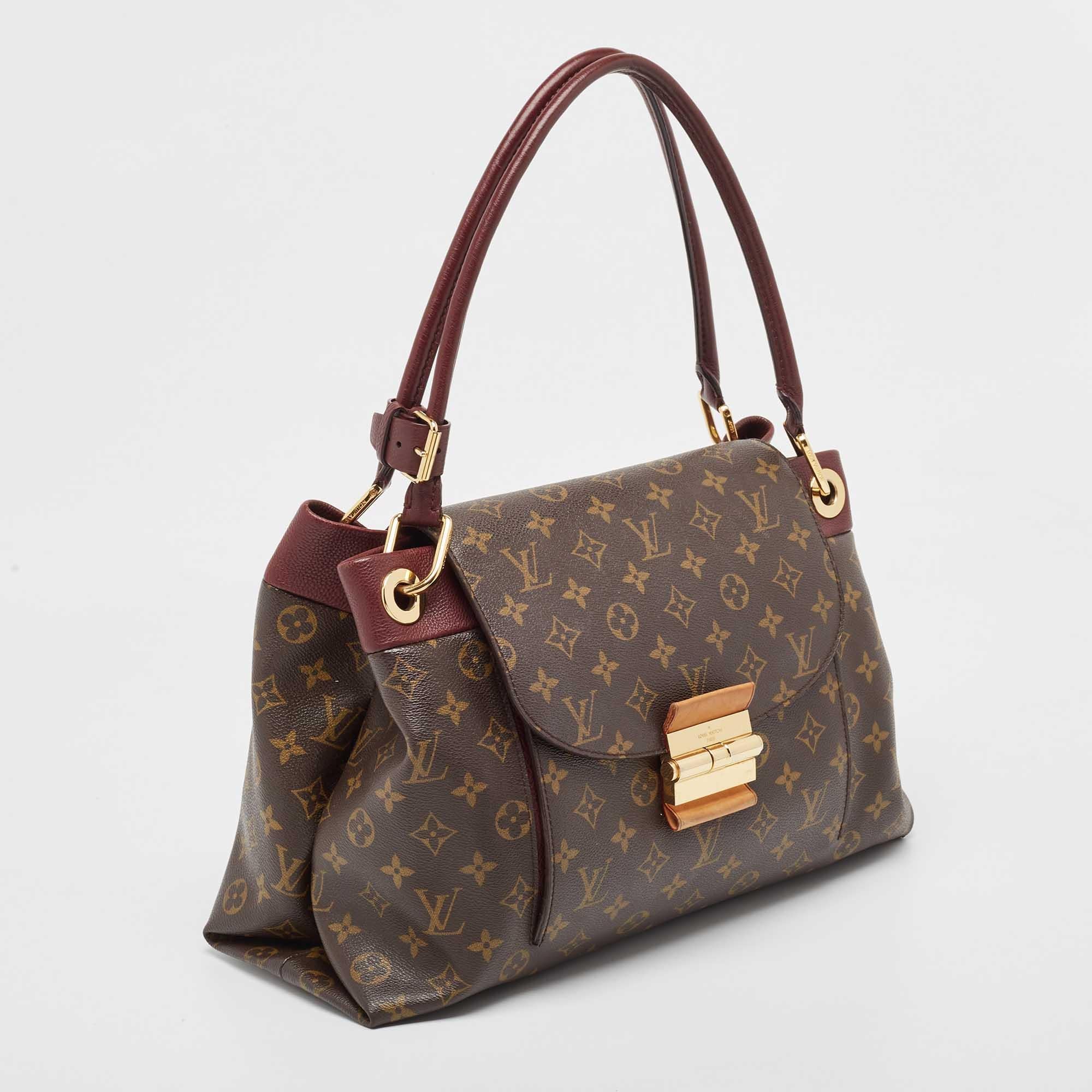 Louis Vuitton Aurore Monogram Canvas Olympe Bag In Good Condition For Sale In Dubai, Al Qouz 2