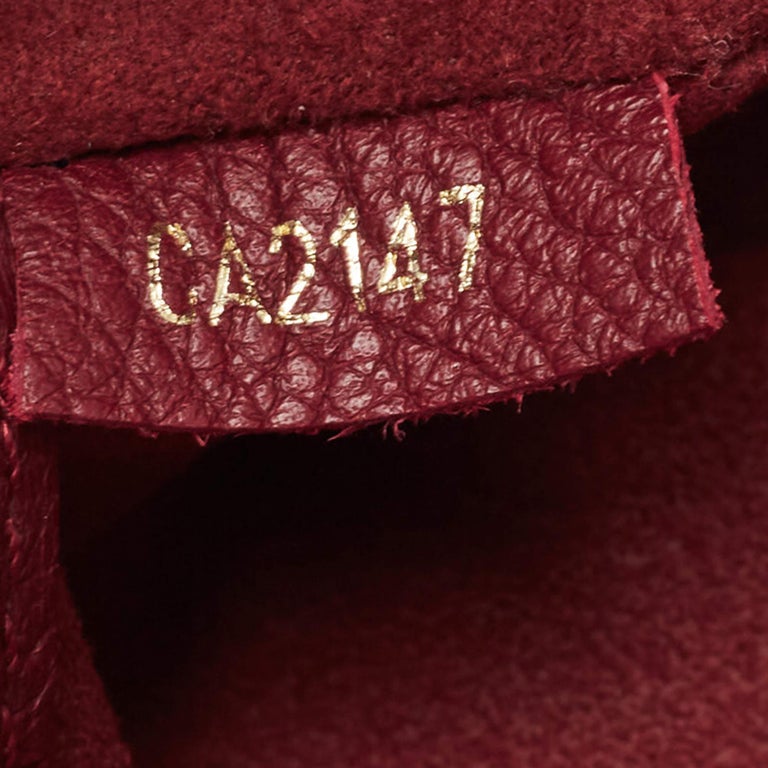 Louis Vuitton Aurore Leather And Monogram Canvas Pallas BB Bag at
