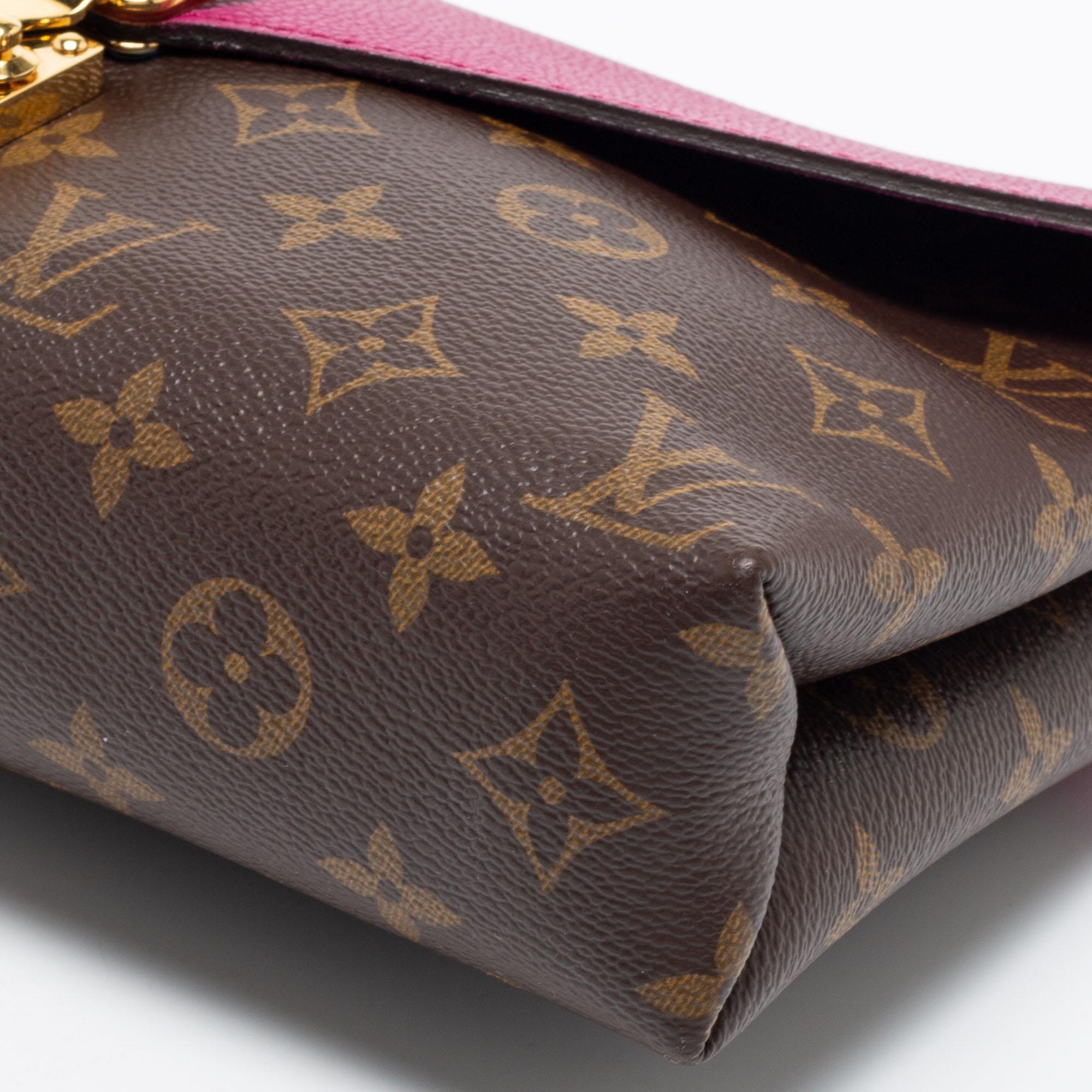 Women's Louis Vuitton Aurore Monogram Canvas Pallas Chain Bag
