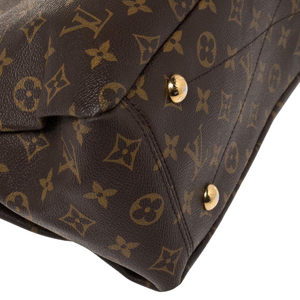 Louis Vuitton Aurore Monogram Canvas Pallas MM Bag 3