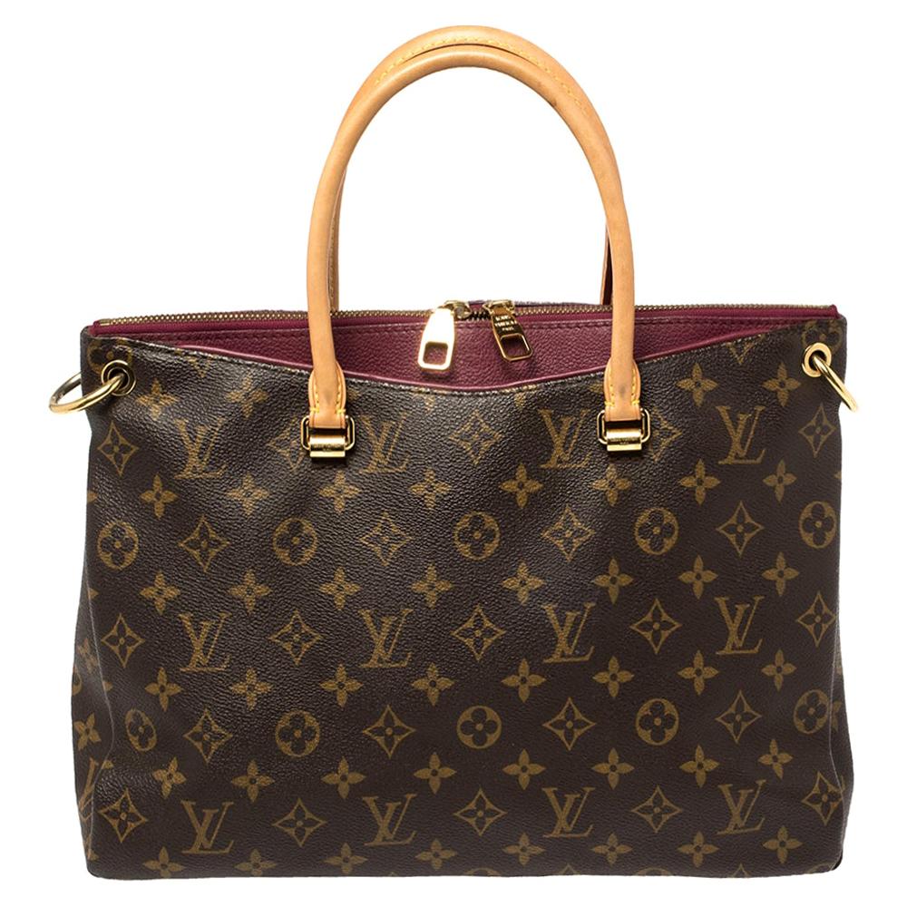 Louis Vuitton Aurore Monogram Canvas Pallas MM Bag