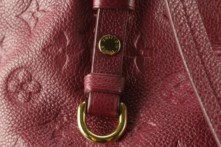 Louis Vuitton Coral Red Monogram Empreinte Leather Citadine Pouch