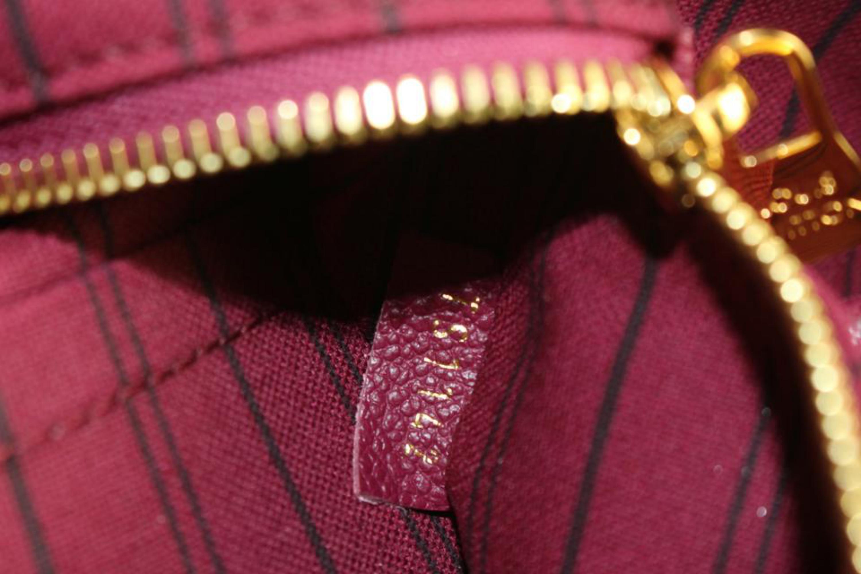 Pink Louis Vuitton Aurore Monogram Empreinte Citadine PM Tote 53lu715s For Sale