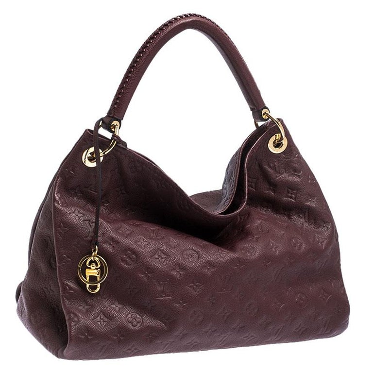 Louis Vuitton Aurore Monogram Empreinte Leather Artsy MM Bag For Sale