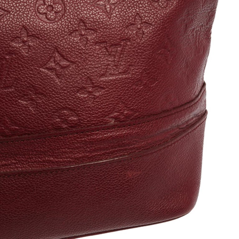 Louis Vuitton Citadine Pm Red Monogram Empreinte Leather Shoulder Bag