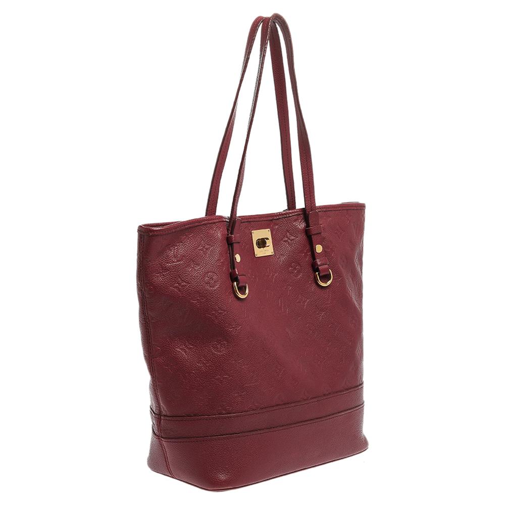 Louis Vuitton Aurore Monogram Empreinte Leder Citadine PM Tasche im Zustand „Relativ gut“ in Dubai, Al Qouz 2