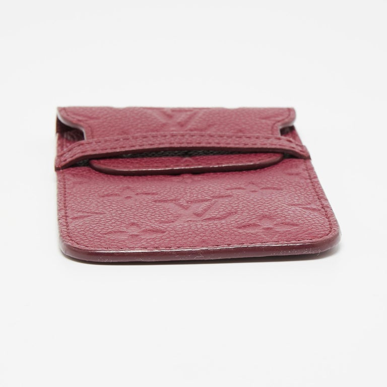 Louis Vuitton Aurore Monogram Empreinte Leather Flap Phone Case Louis  Vuitton