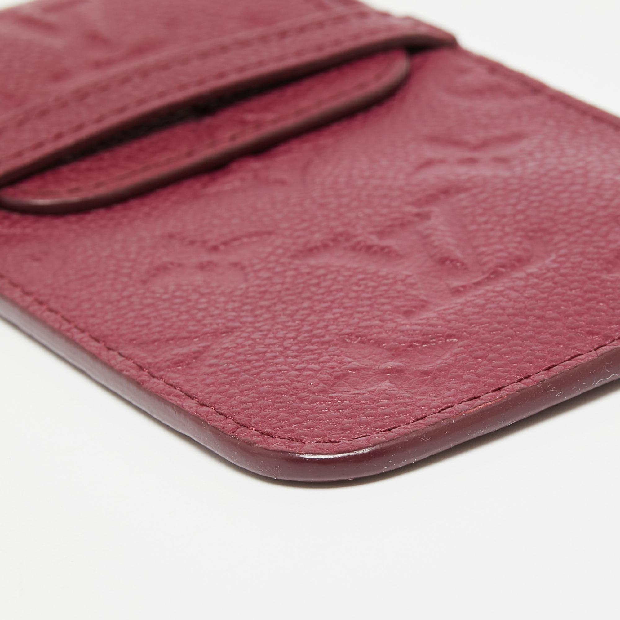 Louis Vuitton Aurore Monogram Empreinte Leather Flap Phone Case 1