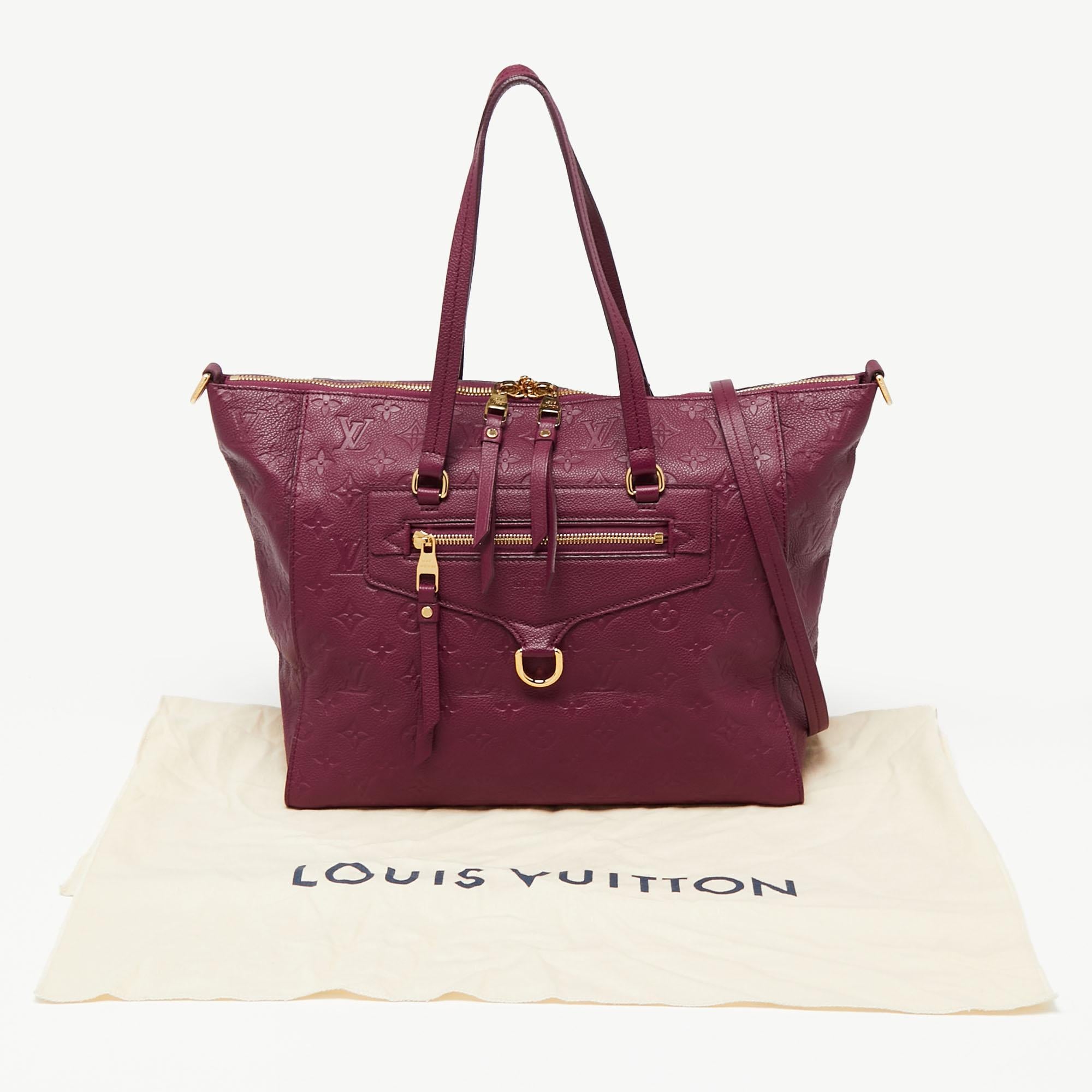 Louis Vuitton Aurore Monogram Empreinte Leather Lumineuse PM Bag 6
