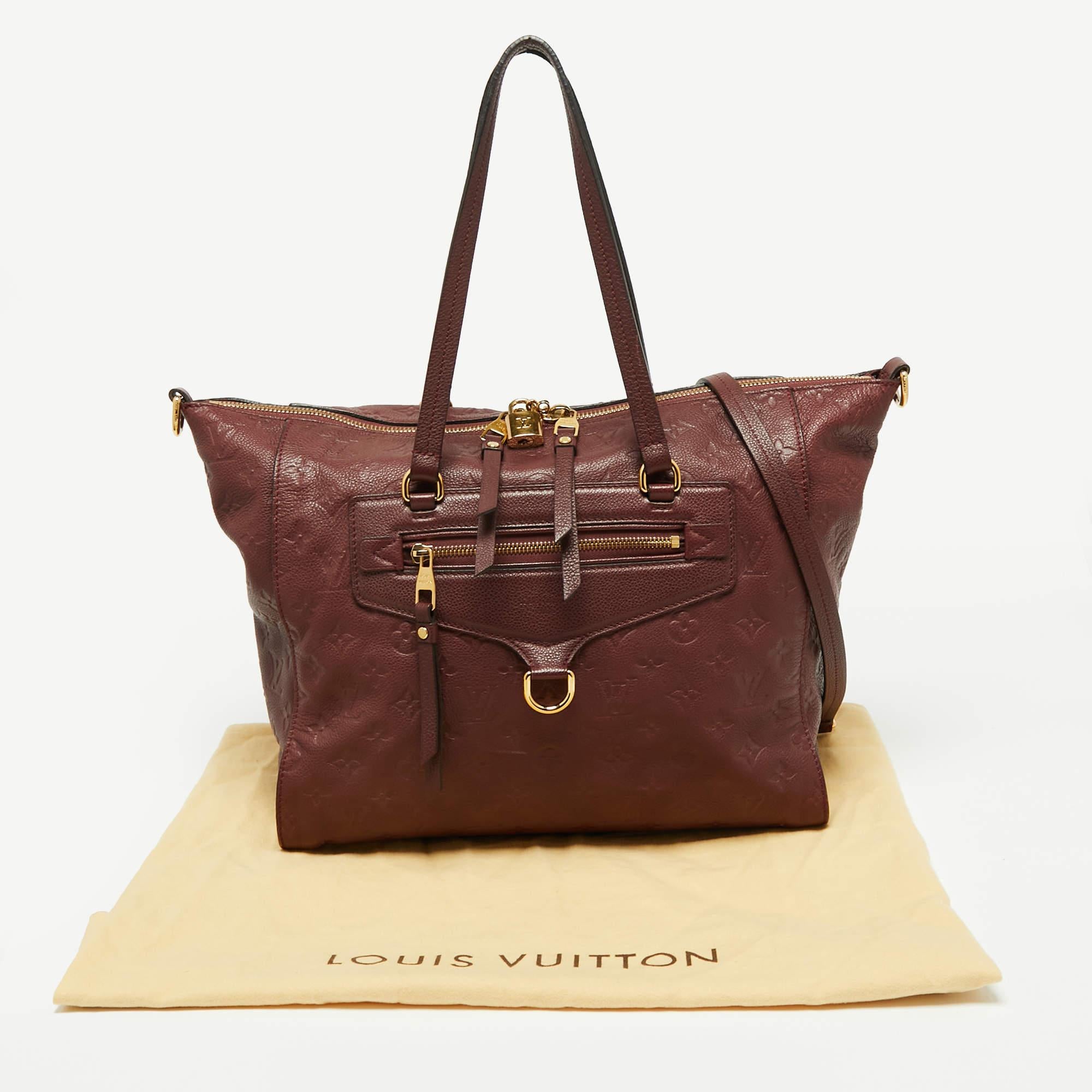 Louis Vuitton Aurore Monogram Empreinte Leather Lumineuse PM Bag 10