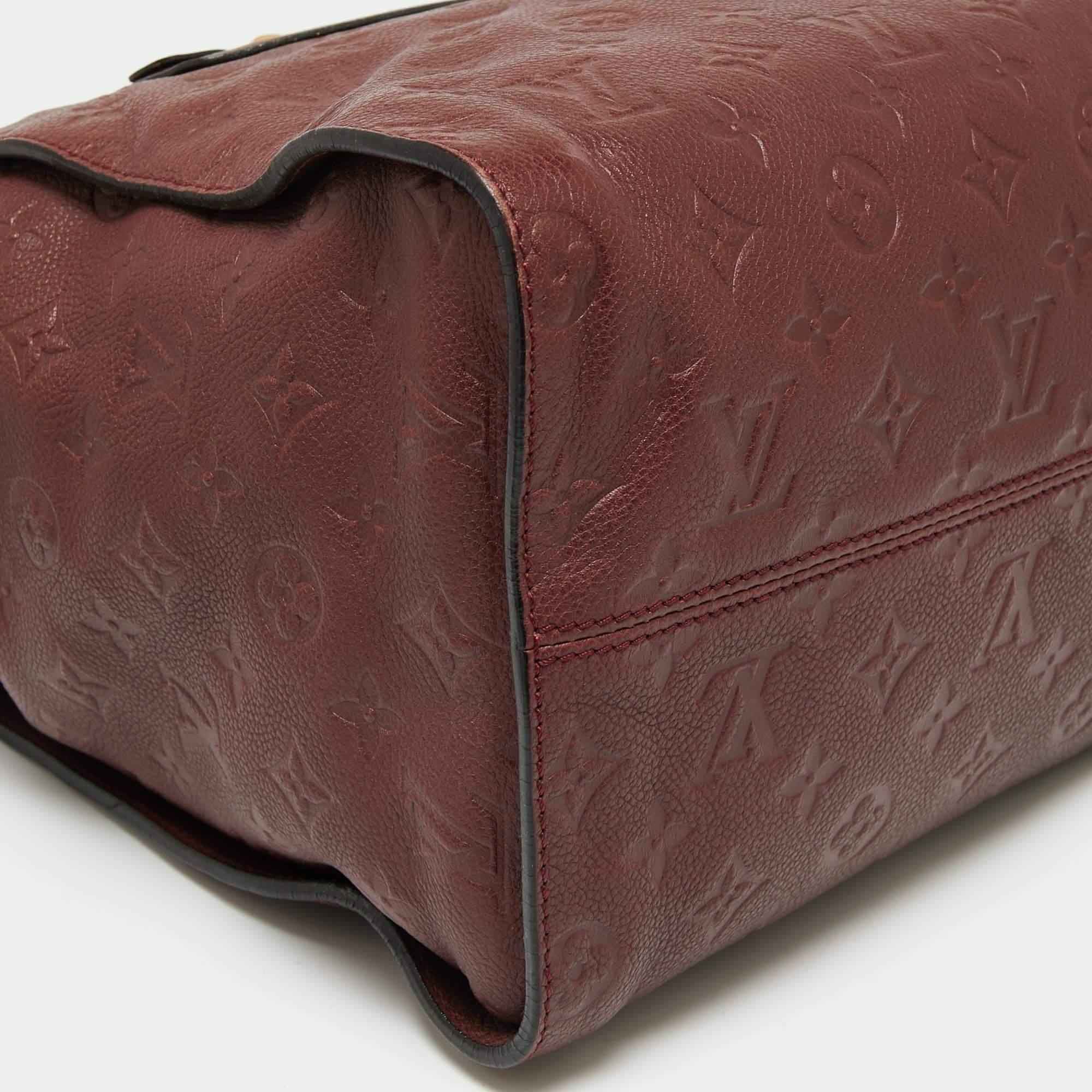 Louis Vuitton Aurore Monogram Empreinte Leather Lumineuse PM Bag 2
