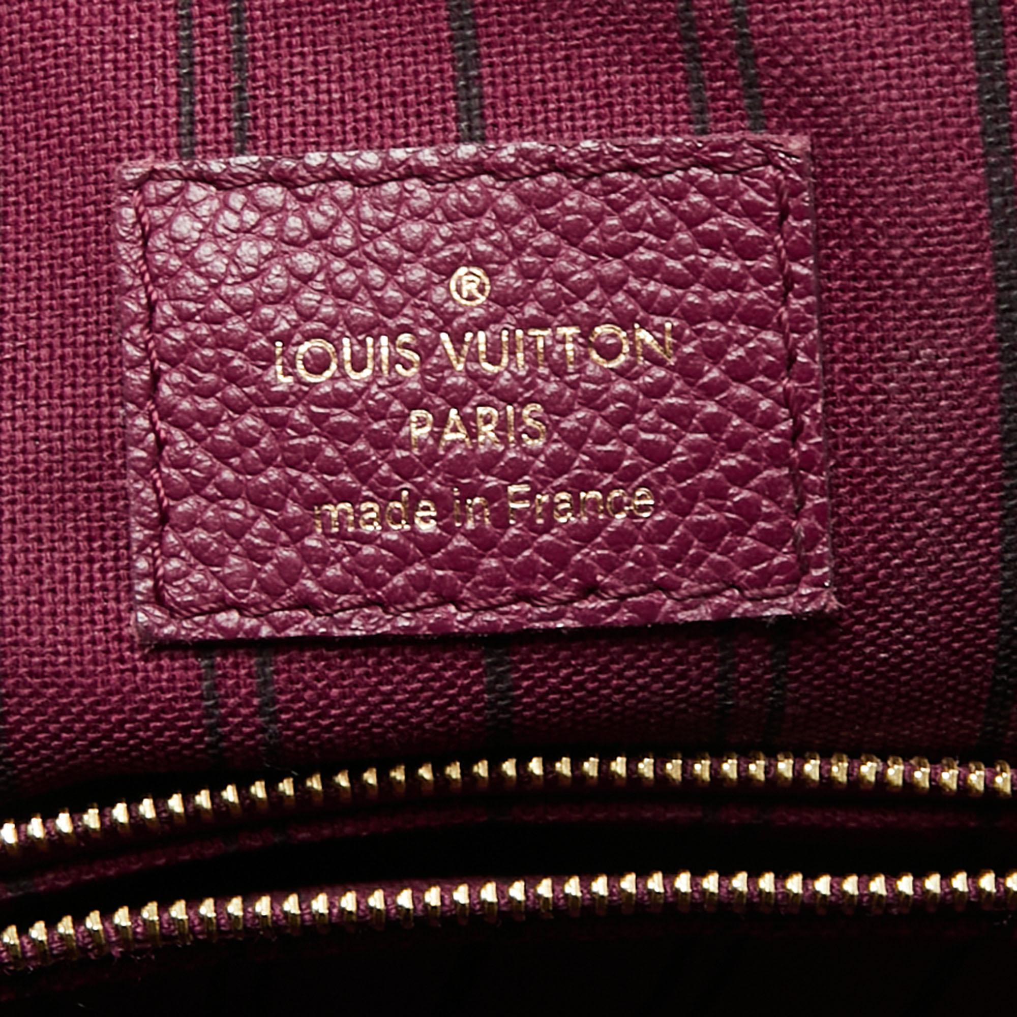 Louis Vuitton Aurore Monogram Empreinte Leather Lumineuse PM Bag In Good Condition In Dubai, Al Qouz 2