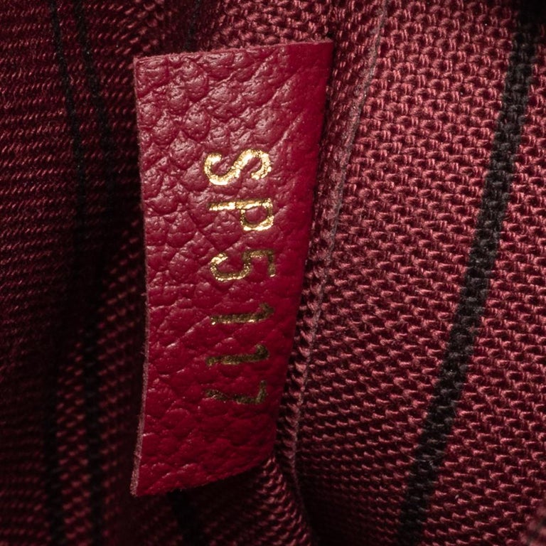 Louis Vuitton Aurore Monogram Empreinte Leather Montaigne MM Bag - Yoogi's  Closet