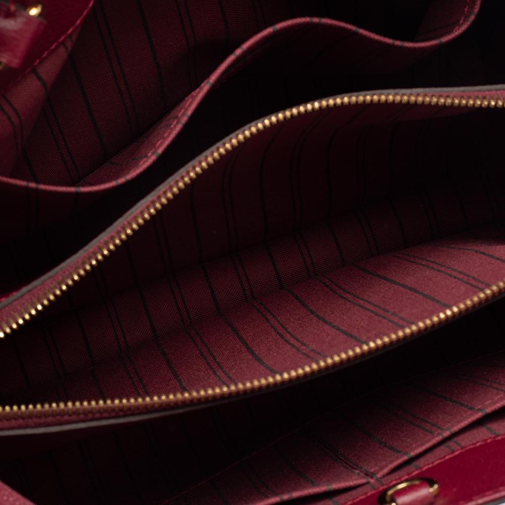 Louis Vuitton Aurore Monogram Empreinte Leather Montaigne MM Bag 5