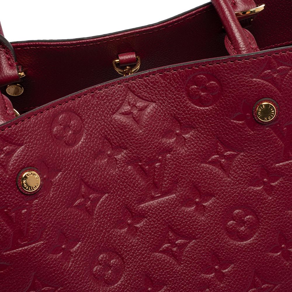 Louis Vuitton Aurore Monogram Empreinte Leather Montaigne MM Bag 2