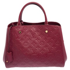 Louis Vuitton Aurore Monogram Empreinte Leather Montaigne MM Bag