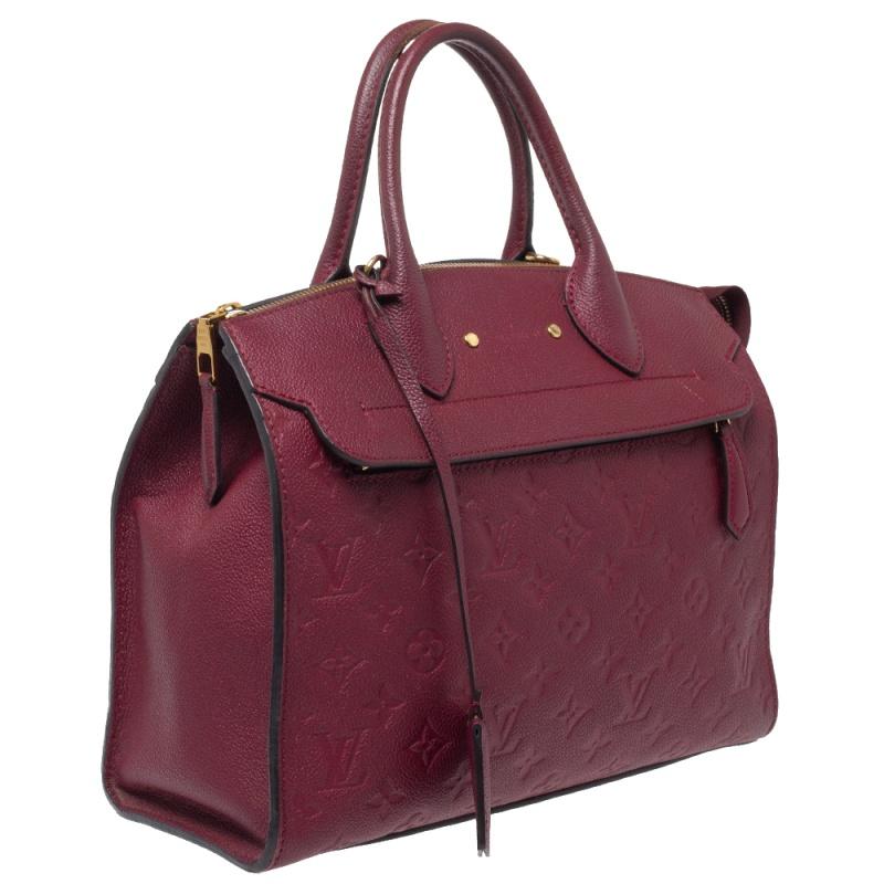 Louis Vuitton Aurore Monogram Empreinte Leather Pont Neuf MM Bag In Fair Condition In Dubai, Al Qouz 2
