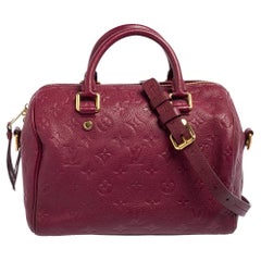 Used Louis Vuitton Aurore Monogram Empreinte Leather Speedy 25 Bag