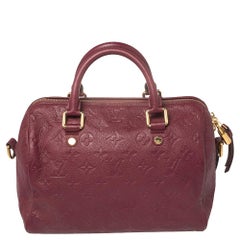 Louis Vuitton Aurore Monogram Empreinte Leather Speedy Bandoulière 25 Bag