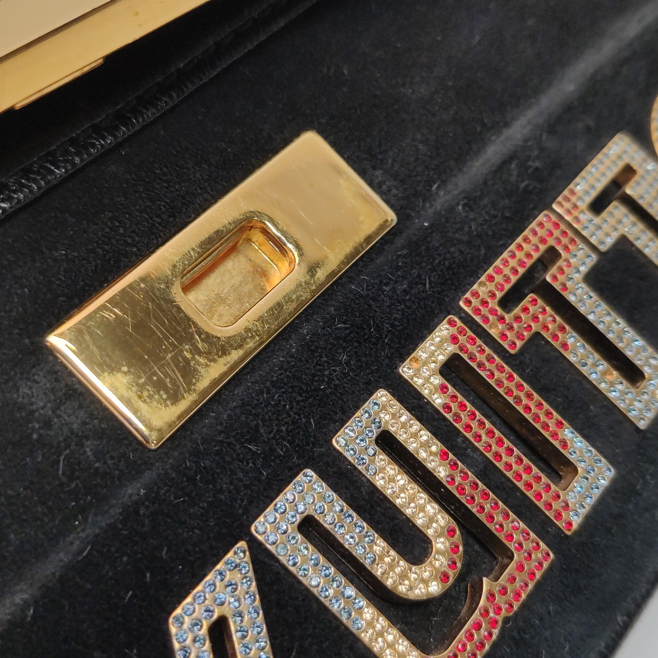 Louis Vuitton Avant-Garde Pochette Clutch Suede Leather Crystal Logo, 2011 en vente 8