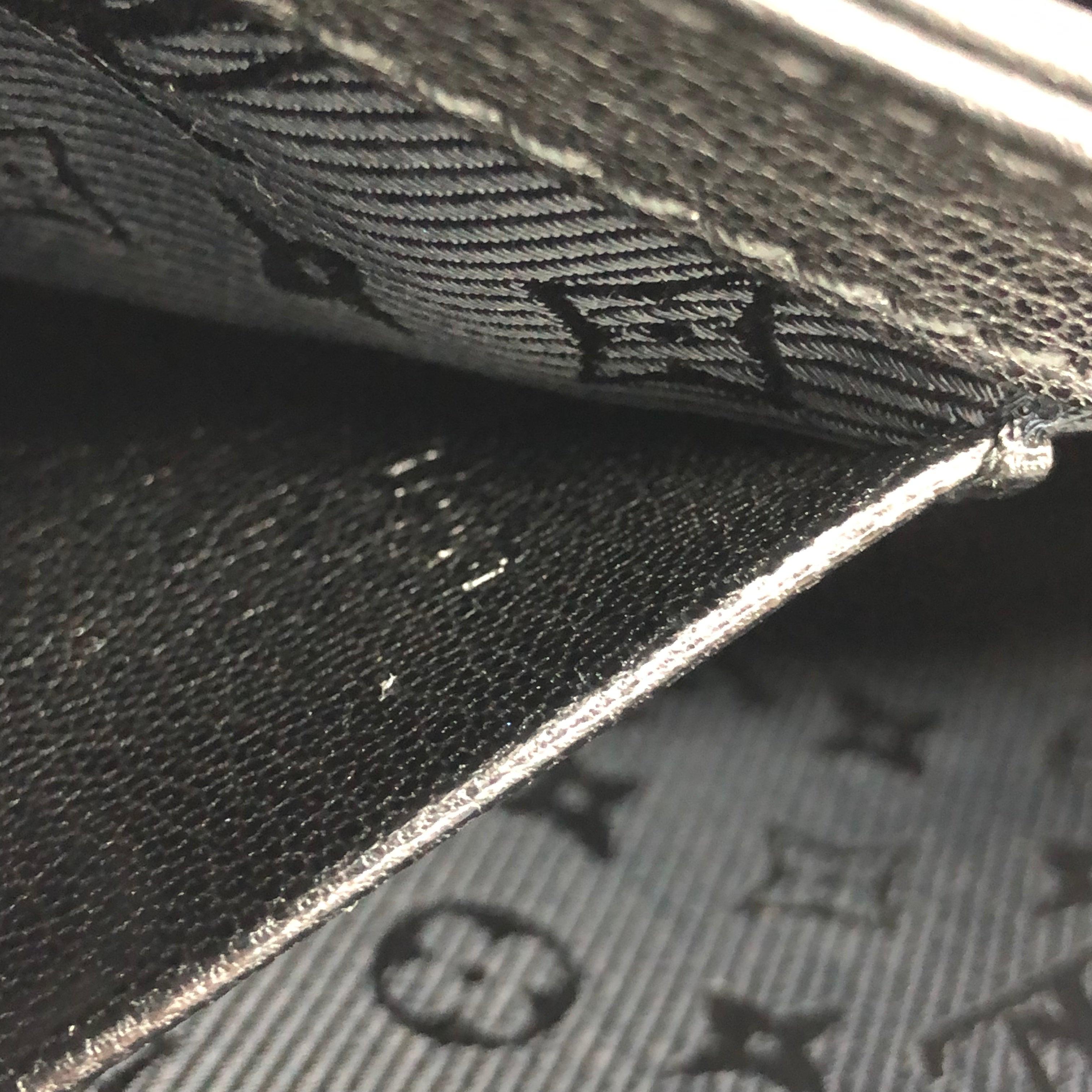 Louis Vuitton Avant-Garde Pochette Clutch Suede Leather Crystal Logo, 2011 2