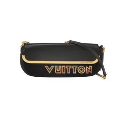 Louis Vuitton Avant-Garde Pochette Clutch Suede Leather Crystal Logo, 2011