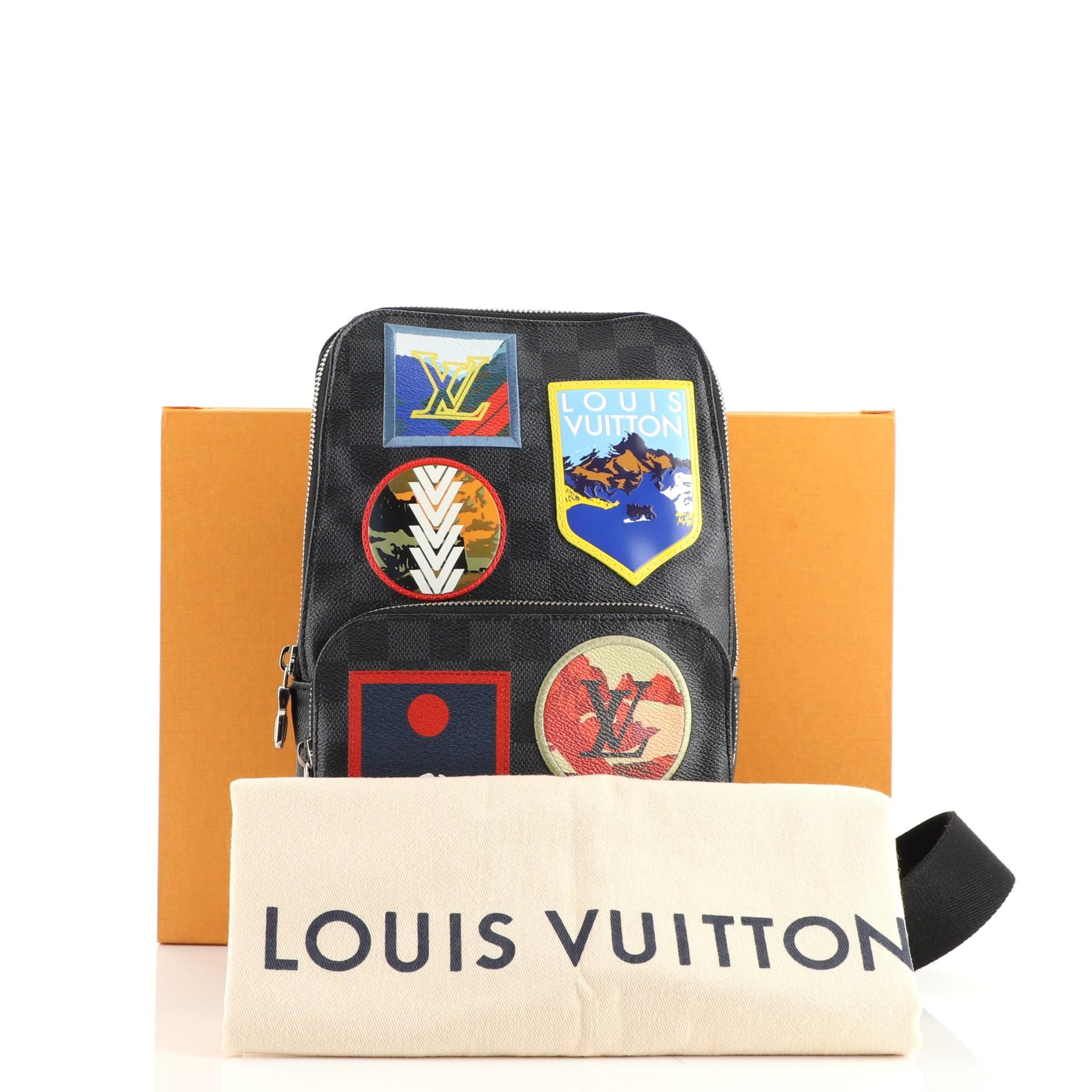 Louis Vuitton Avenue Sling Bag Damier Graphite Alps in Coated