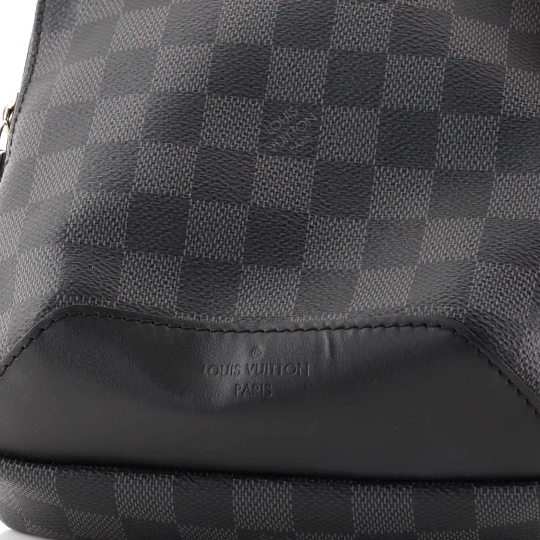 Black Louis Vuitton Avenue Sling Bag Damier Graphite