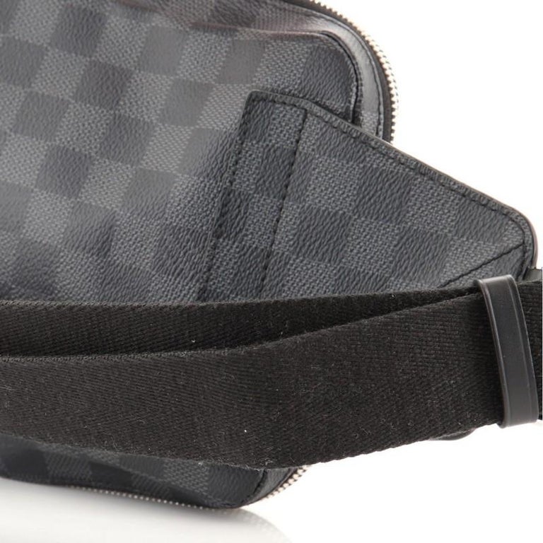 Avenue sling cloth bag Louis Vuitton Anthracite in Cloth - 34010788