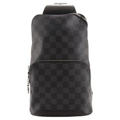 Louis Vuitton, Bags, Louis Vuitton Avenue Sling Bag Limited Edition  Damier Graphite Pixel Black Blue