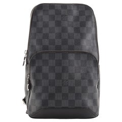 Louis Vuitton Avenue Sling Bag Damier Graphite Alps in Coated Canvas with  Silver-tone - US