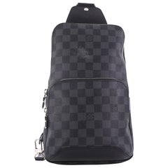 Louis Vuitton Avenue Sling Bag Damier Graphite in Coated Canvas/Fabric with  Silver-tone - US