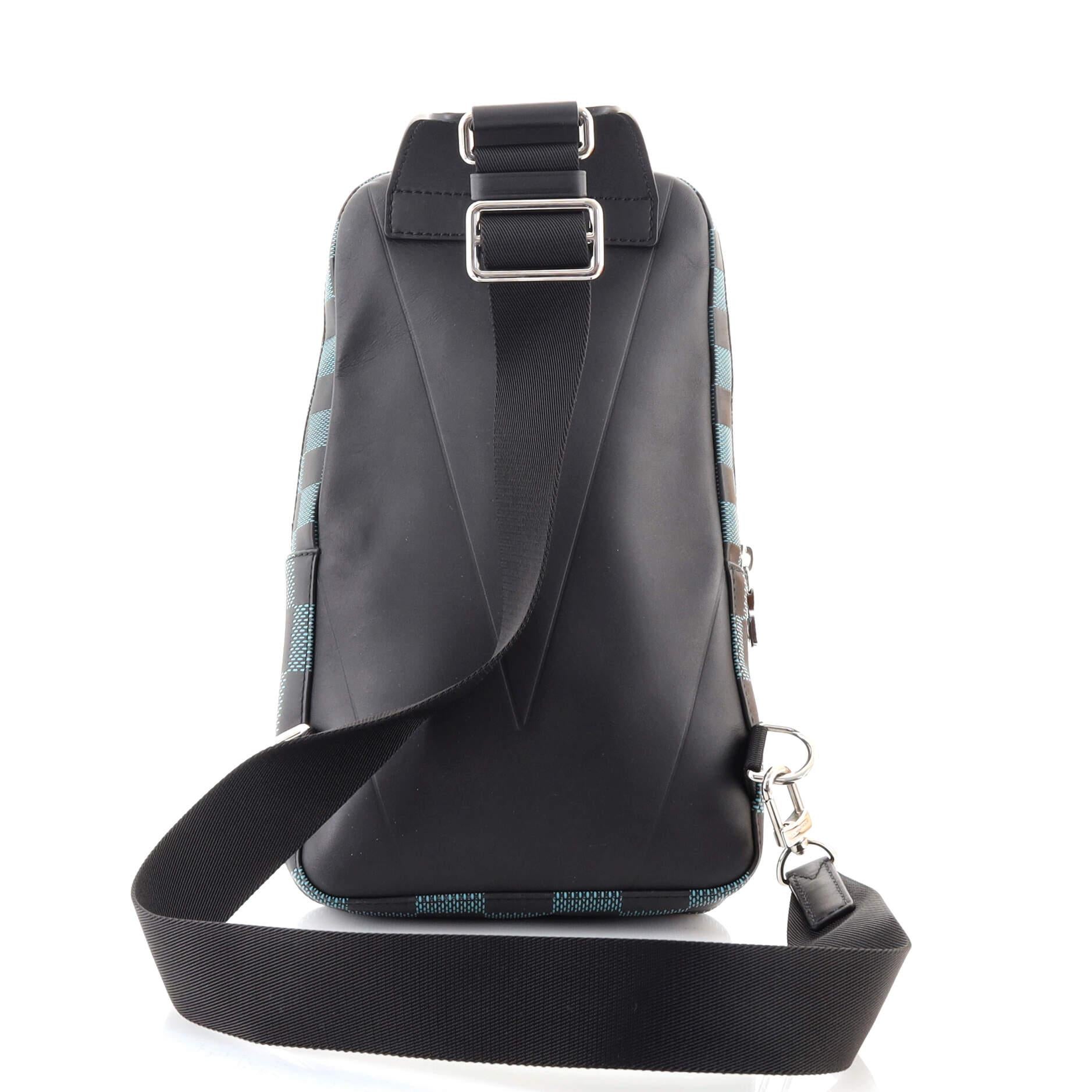 Black Louis Vuitton Avenue Sling Bag Damier Infini 3D leather
