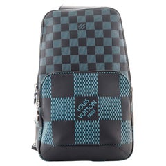 Used Louis Vuitton Avenue Sling Bag Damier Infini 3D leather