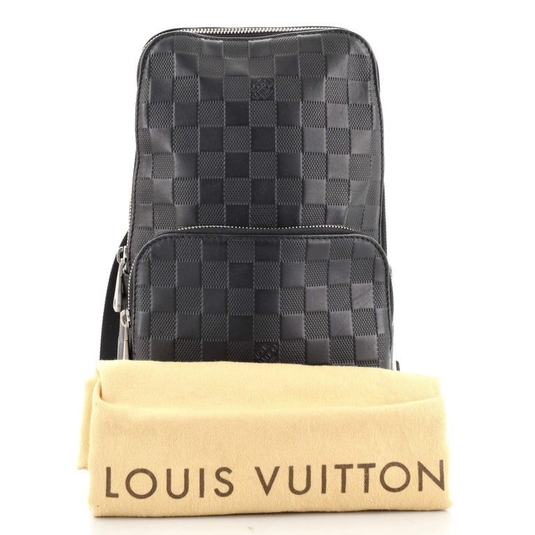 Louis Vuitton Avenue Sling Bag Damier Infini 3D leather Black 1329683