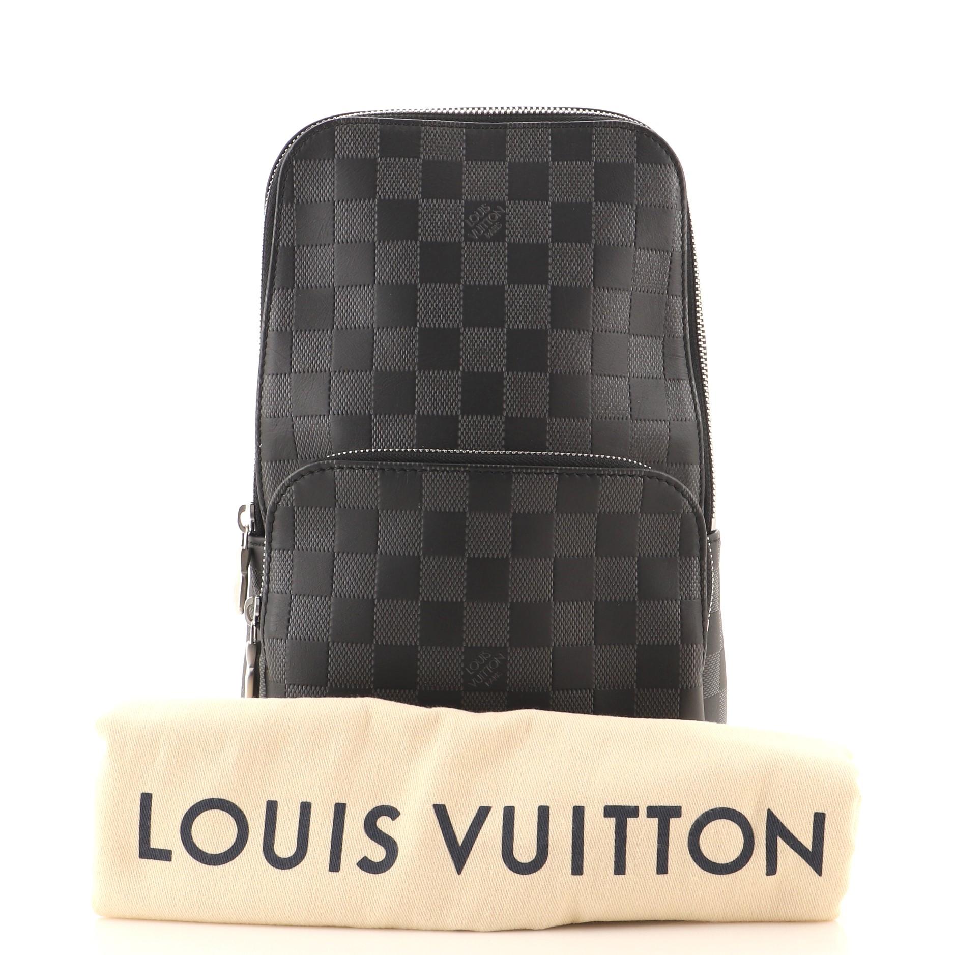 Louis Vuitton Avenue Sling Bag Damier Infini 3D leather, Luxury