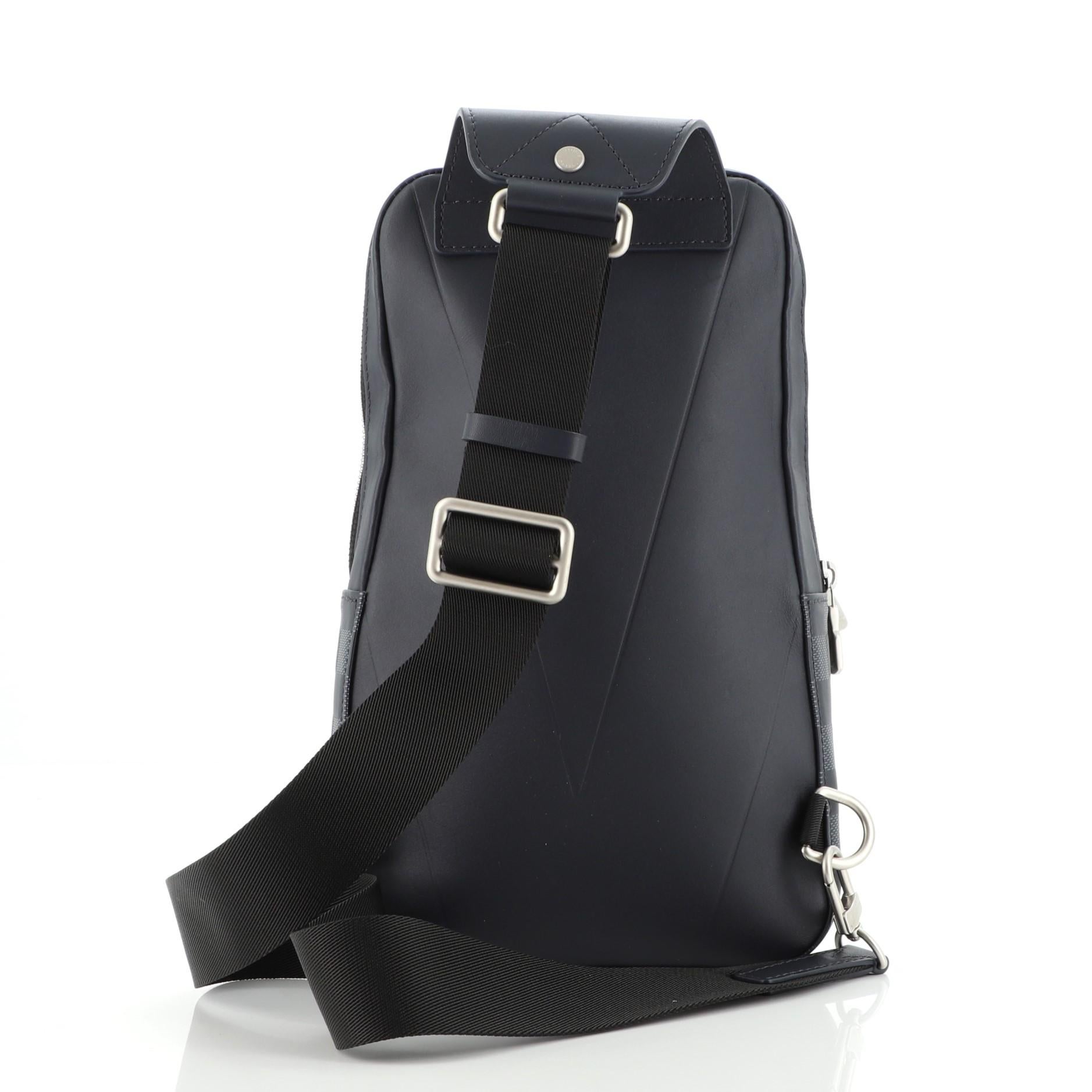 Louis Vuitton Avenue Sling Bag Damier Infini Leder (Schwarz)
