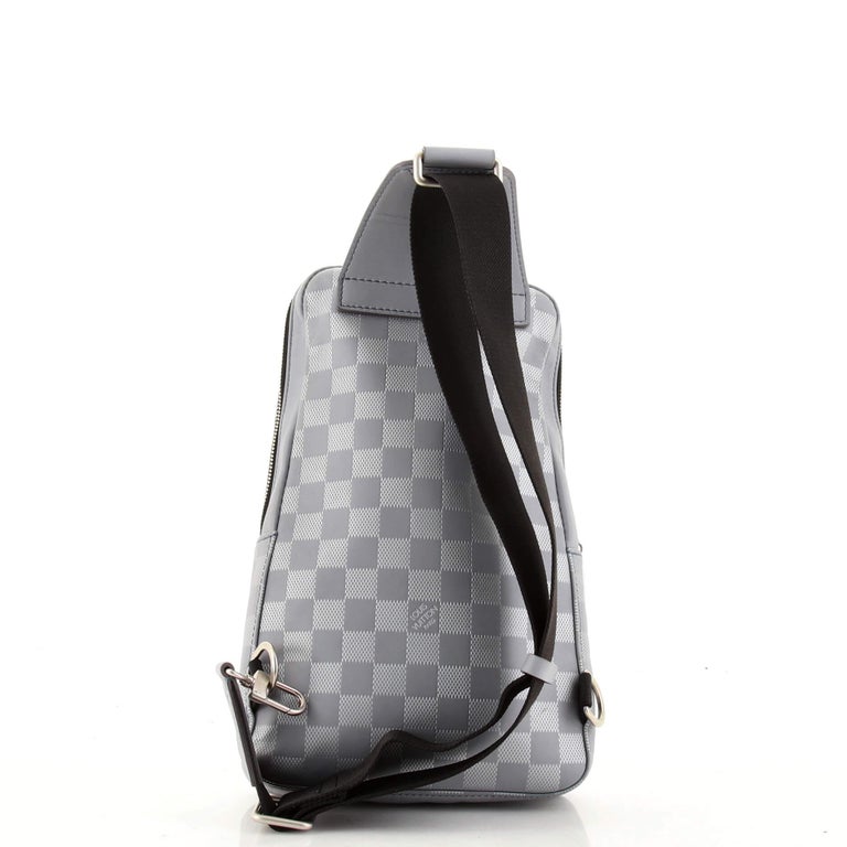 Avenue sling leather bag Louis Vuitton Grey in Leather - 33418468